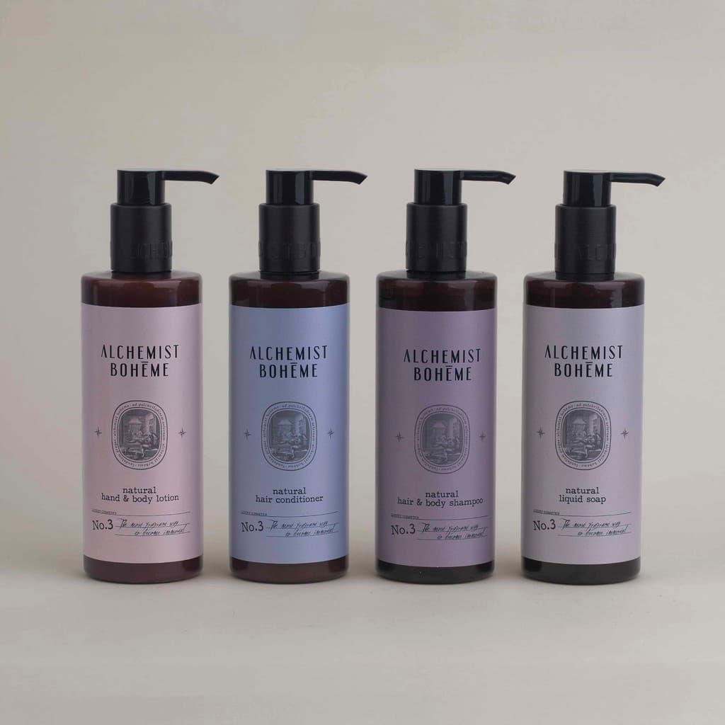 BOHĒME Factory - ingredience a materiály